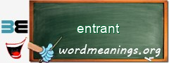 WordMeaning blackboard for entrant